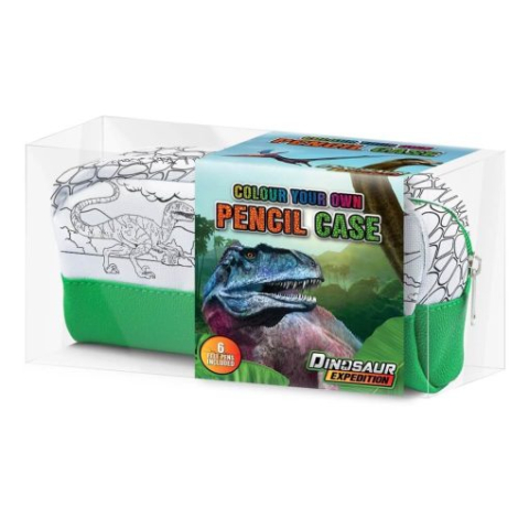 Rechizite Școlare - Penar de colorat +6 carioca Dino  Grafix 