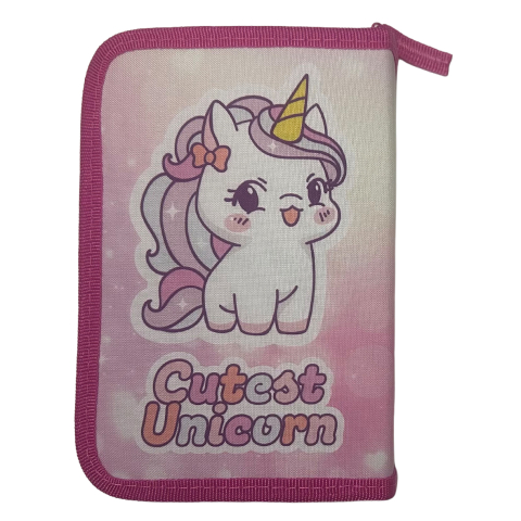 Rechizite Școlare - Penar echipat 23 piese 1 fermoar 2 extensii unicorn pigna