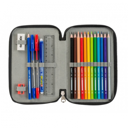 Penar Echipat cu Instrumente de Scris ⭐ 2 Compartimente [1]