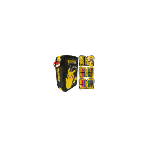 Penare fete, baieti, echipate si neechipate - Penar echipat St.Majewski Pokemon, 3 fermoare, 723688