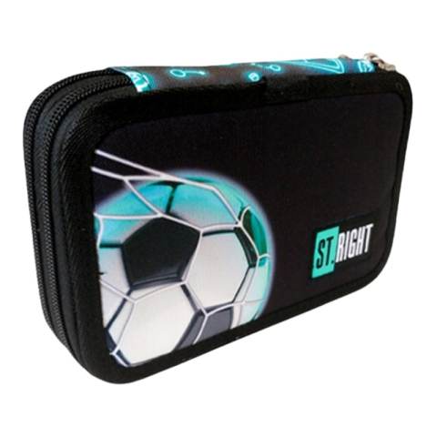 Penar echipat St.Majewski St.Right Neon Football, 2 fermoare, negru cu bleu, 27 piese [2]