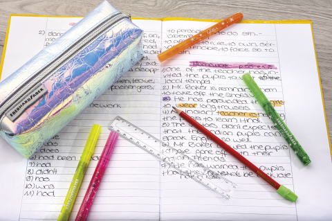 Penar etui tubular glitter flip flop argintiu eberhard faber [1]