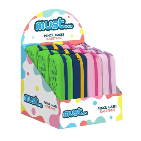 Rechizite Școlare - Penar Must Focus Pouch 20x5x6 -4 culori