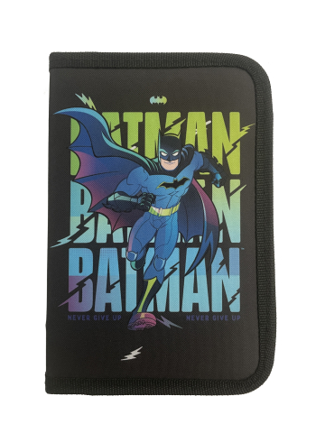 Rechizite Școlare - Penar neechipat 1 fermoar 2 extensii batman negru pigna