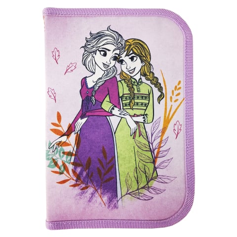 Rechizite Școlare - Penar neechipat 1 fermoar 2 extensii frozen violet pigna