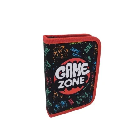 Rechizite Școlare - Penar neechipat 1 fermoar-2 extensii game zone Milla