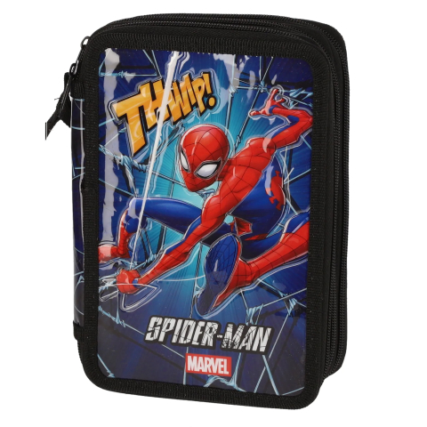 Penar neechipat 3 fermoare spiderman albastru pigna [0]