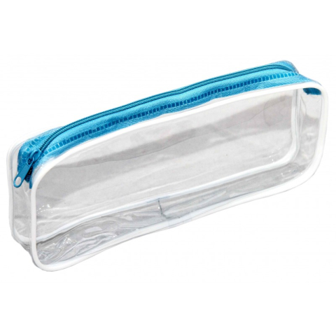 Penare fete, baieti, echipate si neechipate - Penar neechipat CNX, 1 fermoar, transparent, dreptunghiular