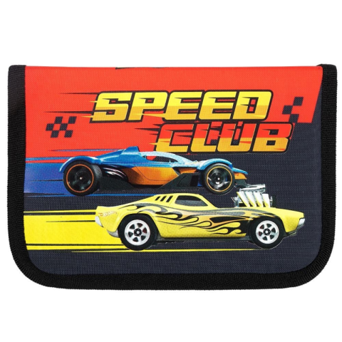 Penare fete, baieti, echipate si neechipate - Penar neechipat St.Majewski Hot Wheels, 1 fermoar, 2 extensii, 650802