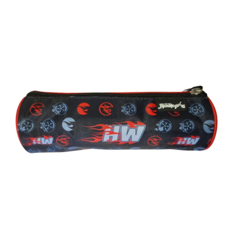Penar neechipat St.Majewski Hot Wheels, 1 fermoar, negru cu rosu, cilindric [2]