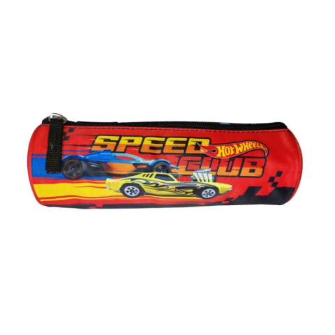 Penar neechipat St.Majewski Hot Wheels, 1 fermoar, negru cu rosu, cilindric [1]