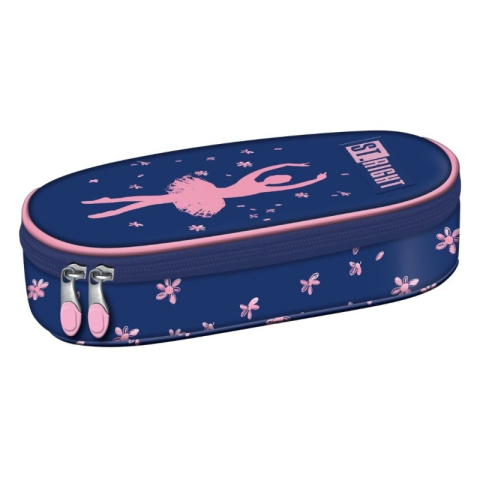 Penare fete, baieti, echipate si neechipate - Penar neechipat St.Majewski St. Right Pink Ballerina, 1 fermoar, 697852, oval