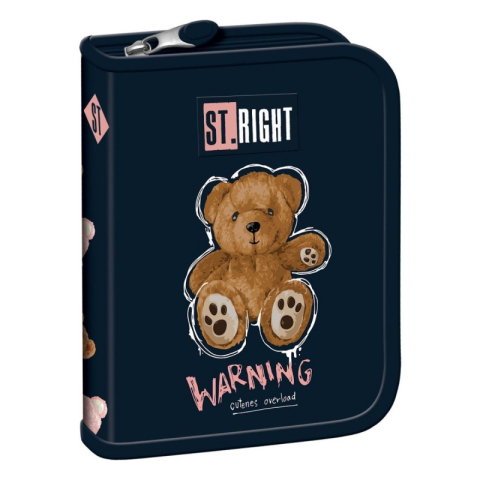Penare fete, baieti, echipate si neechipate - Penar neechipat St.Majewski St. Right Teddy Bear, 1 fermoar, 2 extensii, 682827