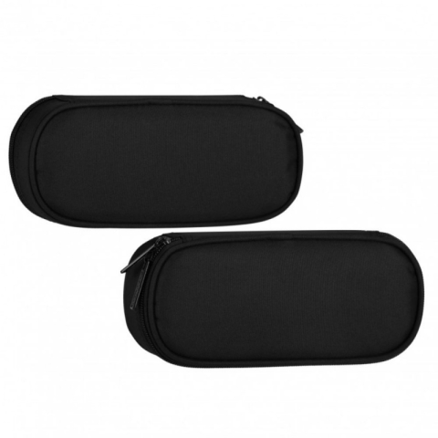 Penare fete, baieti, echipate si neechipate - Penar neechipat Starpak Black, 1 fermoar, 576286, oval