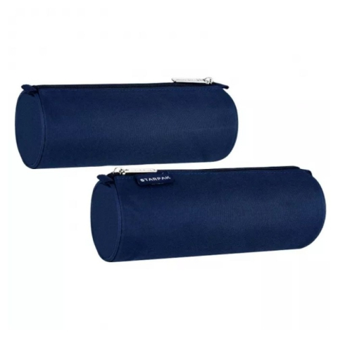 Penare fete, baieti, echipate si neechipate - Penar neechipat Starpak Blue, 1 fermoar, 534585, oval