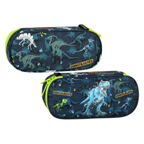 Penare fete, baieti, echipate si neechipate - Penar neechipat Starpak Dino Glow, 1 fermoar, 550914, oval
