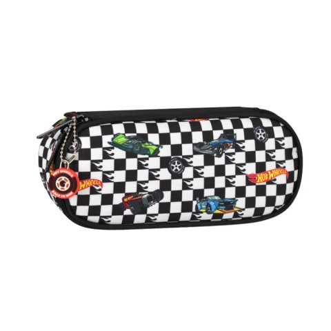 Penare fete, baieti, echipate si neechipate - Penar neechipat Starpak Hot Wheels, 1 fermoar, 1 extensie, 5x22x9.5cm, 550919