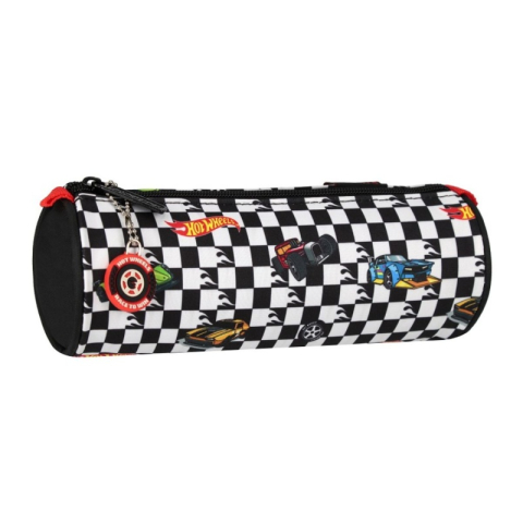 Penare fete, baieti, echipate si neechipate - Penar neechipat Starpak Hot Wheels, 1 fermoar, 7.3x21.5x7.3cm, 550981, cilindric