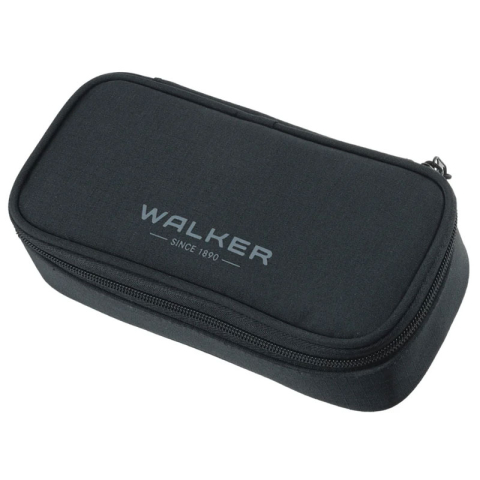 Rechizite Școlare - Penar oval negru melange classic walker