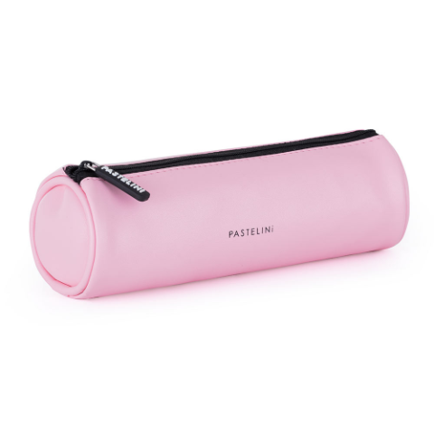 Rechizite Școlare - Penar rotund Pouch Pastelini Pink tubular