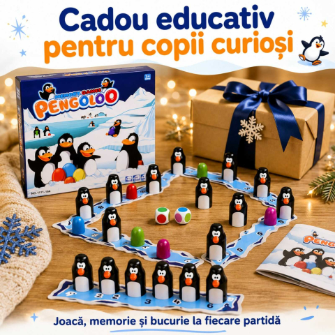 PENGOLOO Joc de Memorie cu Pinguini, 4 Ani+ [7]