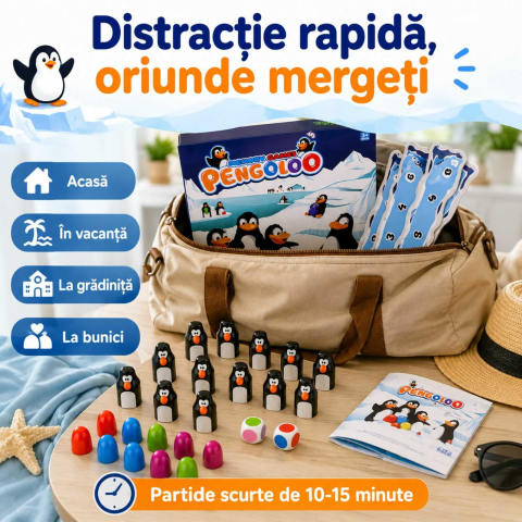 PENGOLOO Joc de Memorie cu Pinguini, 4 Ani+ [8]