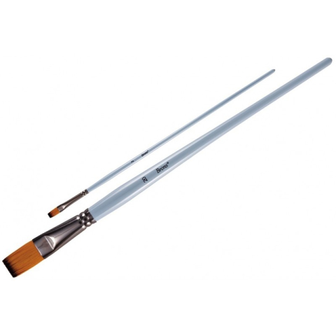 Art & Craft si Artizanat - Pensula Brons BR-784, varf lat, nr. 8, pictura cu ulei/culori acrilice