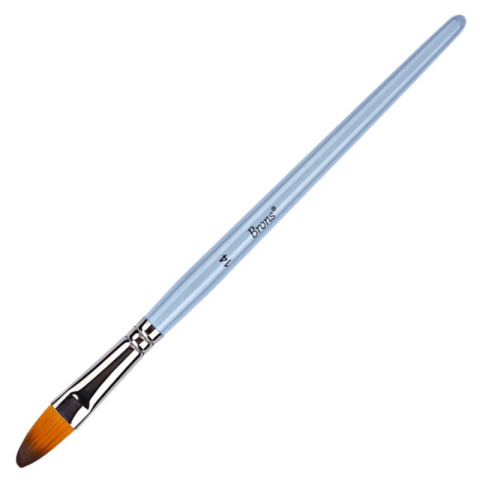 Art & Craft si Artizanat - Pensula Brons BR-857, varf rotund, nr. 14, pictura cu ulei/apa