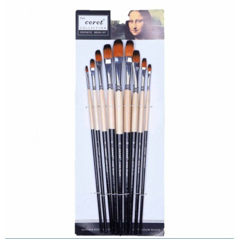 Art & Craft si Artizanat - Pensula Cnx Corot 803, varf semirotund, nr. 1-9, set 9 buc