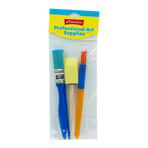 Art & Craft si Artizanat - Pensula Cnx K0044A, diferite forme, pentru copii, set 4 buc + 1 trafalet
