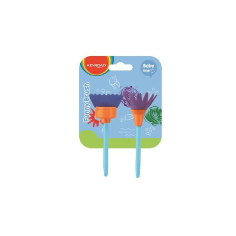 Art & Craft si Artizanat - Pensula Keyroad Baby line, pentru copii, set 2 buc, KR972316