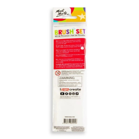 Pensula Mont Marte MMKC0221, diferite varfuri, pentru acuarele, set 4 bucata [3]