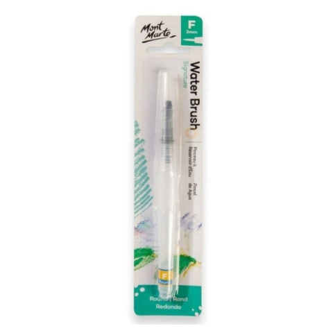 Rechizite Școlare - Pensula Mont Marte MPB0095, varf rotund, F ( 3mm ) pentru acuarele apa, set 1 bucata