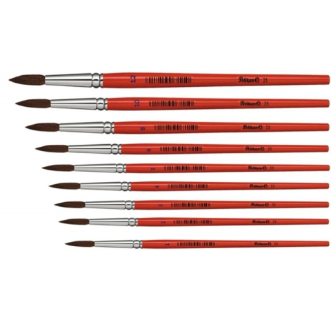 Pensula Pelikan 711069, varf rotund, nr. 8, set 12 buc [1]