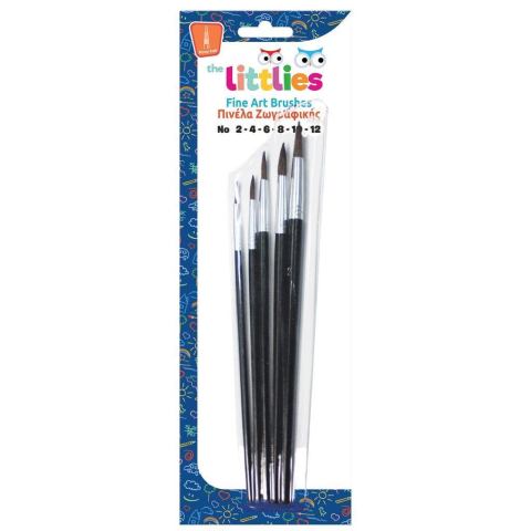 Acuarele, Tempera, Pensule si Blocuri de desen - Pensule  pony hair "the Littlies"   
