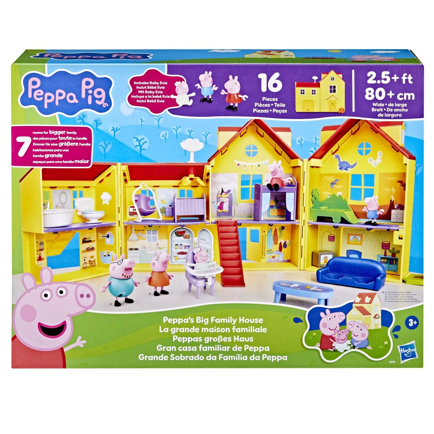 Jucării și Jocuri pentru copii - Peppa pig casa marii familii peppa, copii varsta 3 ani pana la 7 ani