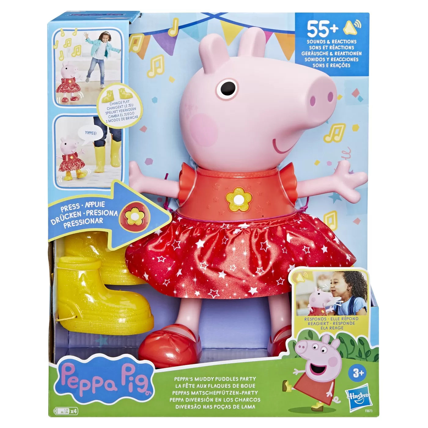 Jucării și Jocuri pentru copii - Peppa pig figurina interactiva peppa, varsta de la 3 ani la 7 ani