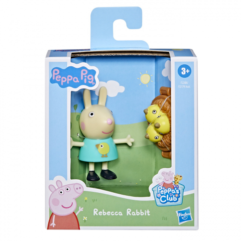 Jucării și Jocuri pentru copii - Peppa pig figurina prietenii amuzanti iepurasul rebecca 7cm, varsta de la 3 ani la 7 ani
