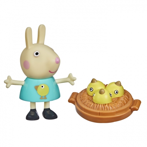 Peppa pig figurina prietenii amuzanti iepurasul rebecca 7cm, varsta de la 3 ani la 7 ani [1]