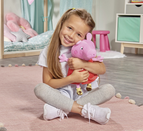Peppa pig jucarie de plus peppa cu sunete 22cm [2]