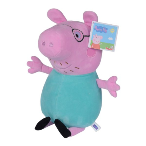 Jucarii de Plus - Peppa pig plus daddy pig 20cm varsta 0 luni -6 ani