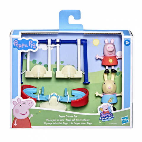 Jucării și Jocuri pentru copii - Peppa pig set aventura din parc, varsta de la 3 ani la 7 ani