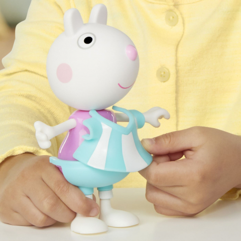 Peppa pig set figurina si accesorii vestimentare oita suzy 15cm, varsta de la 3 ani la 6 ani [4]