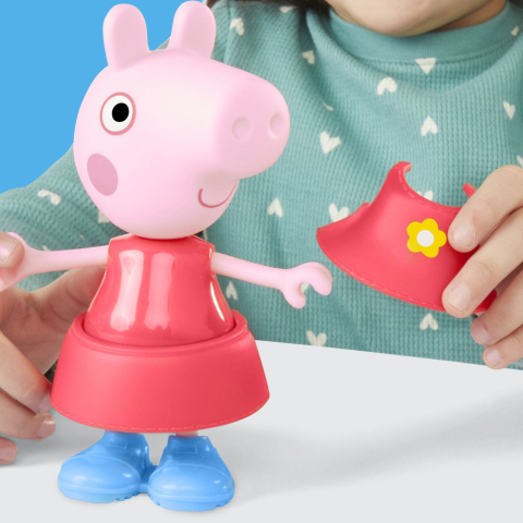 Peppa pig set figurina si accesorii vestimentare purcelusa peppa pig 15cm copii 3 ani - 6 ani [3]