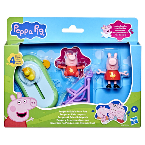 Jucării și Jocuri pentru copii - Peppa pig set peppa si evi in parcul de distractii copii varsta 3 ani - 7 ani