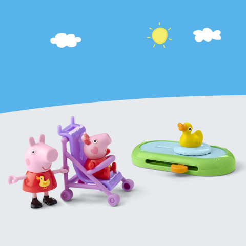 Peppa pig set peppa si evi in parcul de distractii copii varsta 3 ani - 7 ani [6]