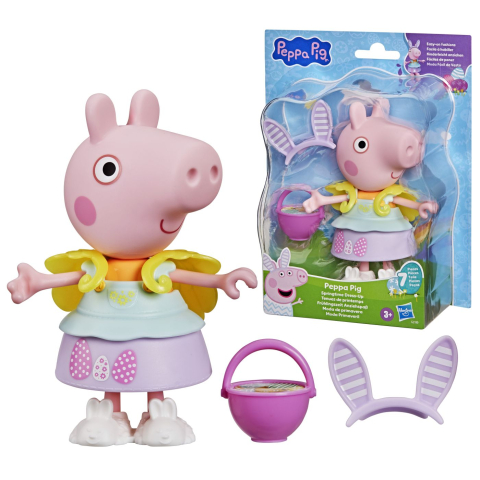 Peppa pig set tinuta de primavara cu figurina peppa si accesorii 15cm copii varsta 3 ani - 8 ani [8]