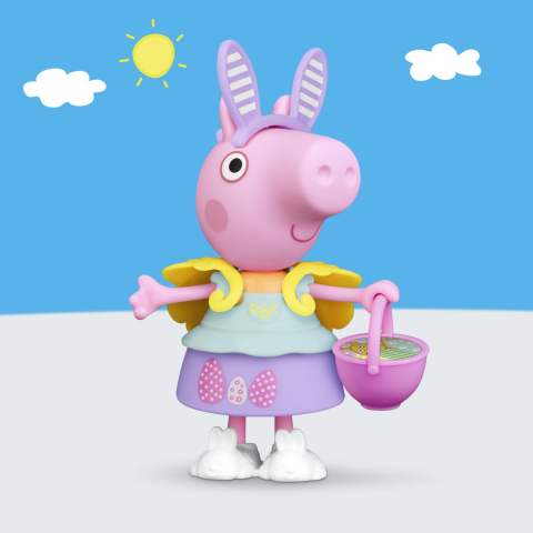 Peppa pig set tinuta de primavara cu figurina peppa si accesorii 15cm copii varsta 3 ani - 8 ani [7]