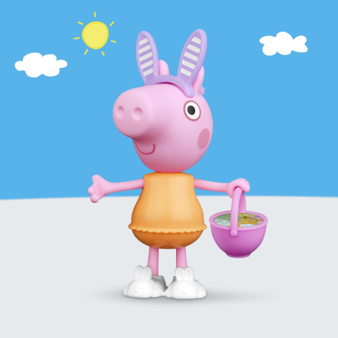 Peppa pig set tinuta de primavara cu figurina peppa si accesorii 15cm copii varsta 3 ani - 8 ani [6]