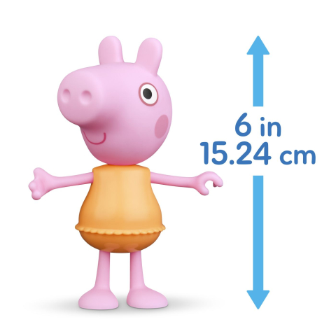 Peppa pig set tinuta de primavara cu figurina peppa si accesorii 15cm copii varsta 3 ani - 8 ani [2]